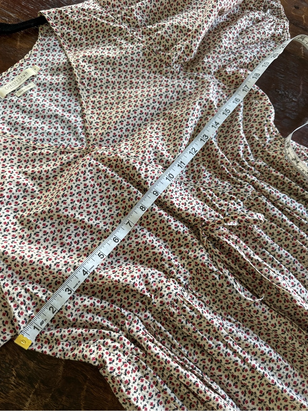 Christy Dawn Dahlia Dress | Geo Ditsy Cream M - Picture 13 of 15
